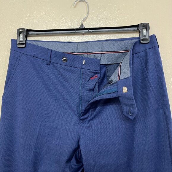 Tommy Hilfiger Slim Fit Stretch Dress Pants 36W 42R in Blue - Picture 7 of 7